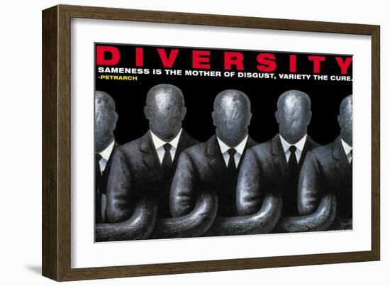 Diversity-null-Framed Art Print