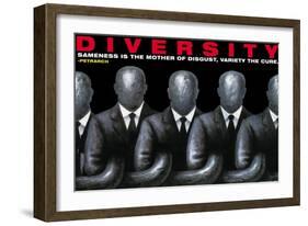 Diversity-null-Framed Art Print