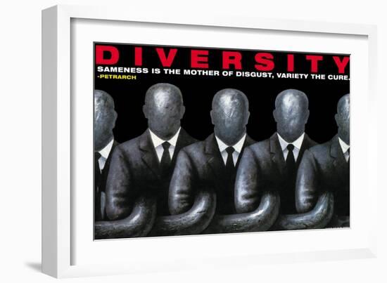 Diversity-null-Framed Art Print