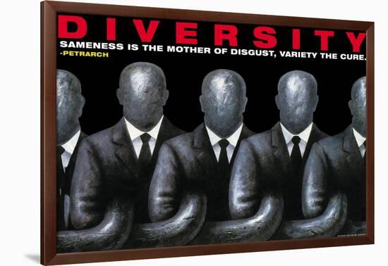 Diversity-null-Framed Art Print