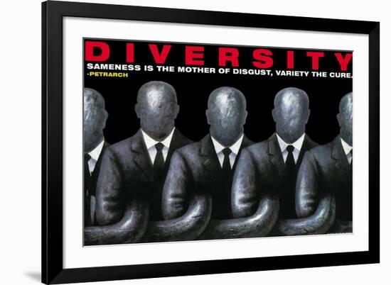 Diversity-null-Framed Art Print