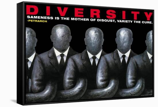 Diversity-null-Framed Stretched Canvas