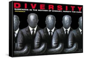 Diversity-null-Framed Stretched Canvas