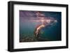 Dives in Beams-Dmitry Laudin-Framed Photographic Print