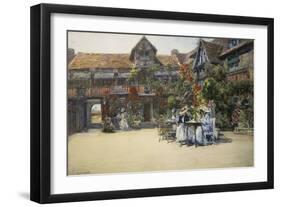 Dives-Sur-Mer (Normandy), in the Courtyard of the Inn Named William the Conqueror-Francis Hopkinson Smith-Framed Giclee Print