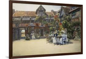 Dives-Sur-Mer (Normandy), in the Courtyard of the Inn Named William the Conqueror-Francis Hopkinson Smith-Framed Giclee Print