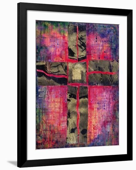 Divided Cross, 2000-Laila Shawa-Framed Giclee Print