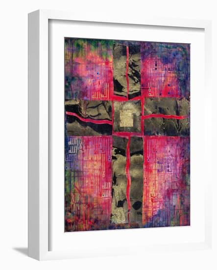 Divided Cross, 2000-Laila Shawa-Framed Giclee Print