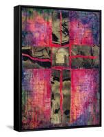 Divided Cross, 2000-Laila Shawa-Framed Stretched Canvas