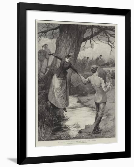 Divided Interests, 'Twixt Love and Sport-Edward Frederick Brewtnall-Framed Giclee Print