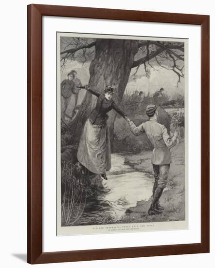 Divided Interests, 'Twixt Love and Sport-Edward Frederick Brewtnall-Framed Giclee Print