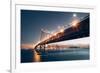 Divine Blue Cityscape, San Francisco Bay Bridge at Night-Vincent James-Framed Photographic Print