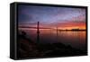 Divine Clouds and Cityscape at Sunset, San Francisco Bay-Vincent James-Framed Stretched Canvas