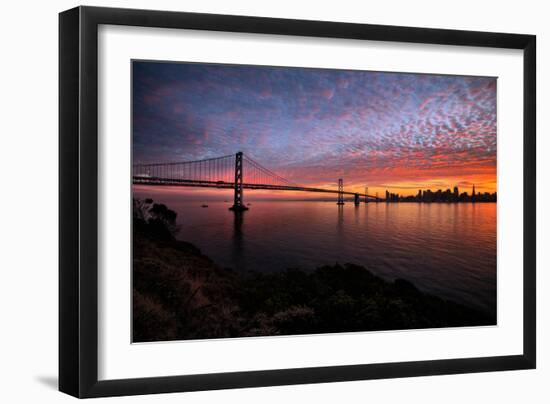 Divine Clouds and Cityscape at Sunset, San Francisco Bay-Vincent James-Framed Photographic Print