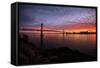 Divine Clouds and Cityscape at Sunset, San Francisco Bay-Vincent James-Framed Stretched Canvas