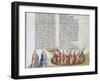 Divine Comédie de Dante . L'Enfer avec un commentaire de Fra Guido de Pise-null-Framed Giclee Print