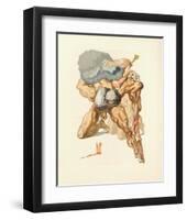 Divine Comedie, Enfer 07: Les Avares Et Les Prodigues-Salvador Dalí-Framed Collectable Print