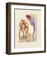 Divine Comedie, Purgatoire 07: Les Princes De La Vallée-Salvador Dalí-Framed Collectable Print