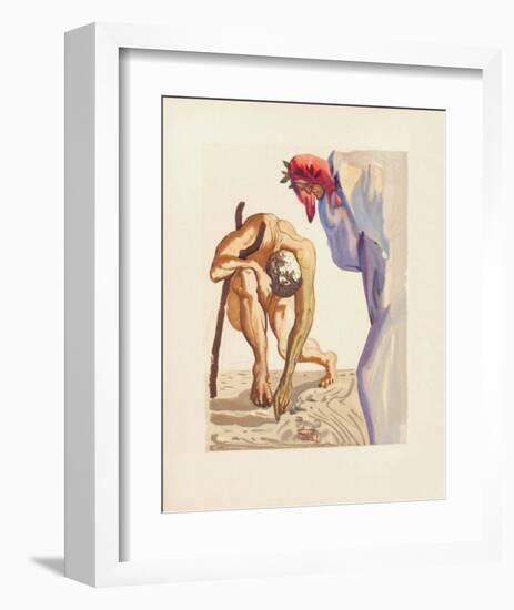 Divine Comedie, Purgatoire 07: Les Princes De La Vallée-Salvador Dalí-Framed Collectable Print