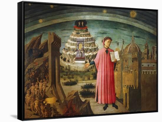 Divine Comedy-Dante Alighieri-Framed Stretched Canvas