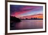 Divine Deep Sunset at Bay Bridge, San Francisco Bay Area-Vincent James-Framed Photographic Print