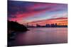 Divine Deep Sunset at Bay Bridge, San Francisco Bay Area-Vincent James-Mounted Photographic Print