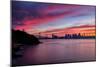 Divine Deep Sunset at Bay Bridge, San Francisco Bay Area-Vincent James-Mounted Premium Photographic Print