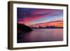 Divine Deep Sunset at Bay Bridge, San Francisco Bay Area-Vincent James-Framed Photographic Print