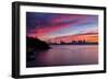 Divine Deep Sunset at Bay Bridge, San Francisco Bay Area-Vincent James-Framed Photographic Print