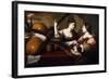 Divine Inspiration of Music, c.1640-Nicolas Regnier-Framed Giclee Print