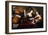 Divine Inspiration of Music, c.1640-Nicolas Regnier-Framed Giclee Print