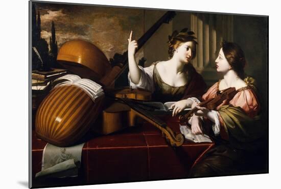 Divine Inspiration of Music, c.1640-Nicolas Regnier-Mounted Giclee Print