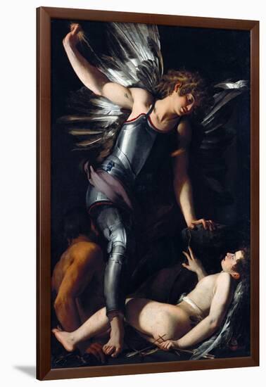 Divine Love Defeats Earthly Love-Giovanni Baglione-Framed Giclee Print