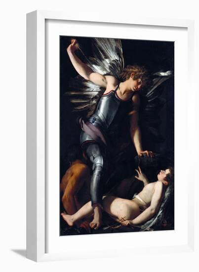 Divine Love Defeats Earthly Love-Giovanni Baglione-Framed Giclee Print