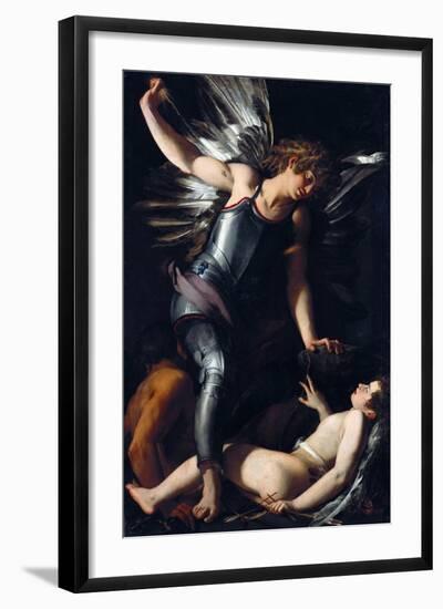 Divine Love Defeats Earthly Love-Giovanni Baglione-Framed Giclee Print