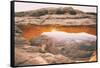 Divine Morning Star at Mesa Arch, Moab, Utah, Canyonlands-Vincent James-Framed Stretched Canvas