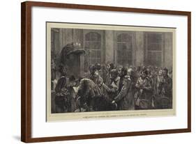 Divine Service for Shepherds and Herdsmen, a Study at the Berners Hall, Islington-Hubert von Herkomer-Framed Giclee Print