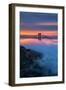 Divine Sunrise Light and Fog, Golden Gate Bridge, San Francisco-Vincent James-Framed Photographic Print