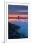 Divine Sunrise Light and Fog, Golden Gate Bridge, San Francisco-Vincent James-Framed Photographic Print