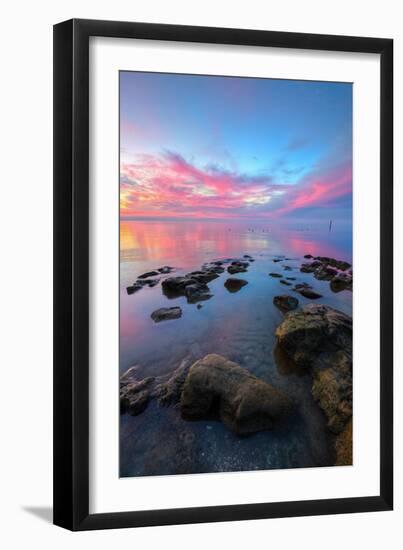 Divine Sunset Scene at San Pablo Bay-null-Framed Photographic Print