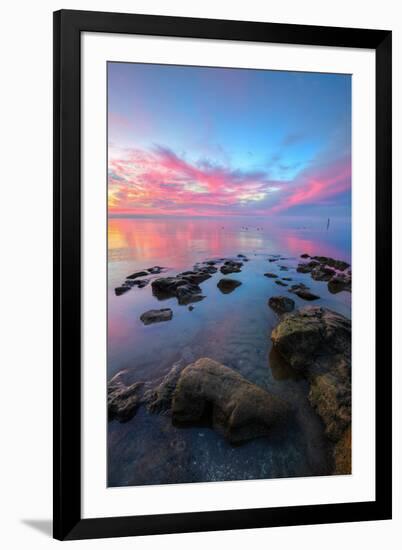 Divine Sunset Scene at San Pablo Bay-null-Framed Photographic Print