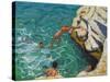 Diving and Swimming,,Skiathos. 2016-Andrew Macara-Stretched Canvas