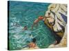 Diving and Swimming,,Skiathos. 2016-Andrew Macara-Stretched Canvas