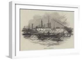 Diving at Blackwall-null-Framed Giclee Print