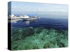 Diving Boat, Sipadan, Semporna Archipelago, Borneo, Malaysia-Anthony Asael-Stretched Canvas