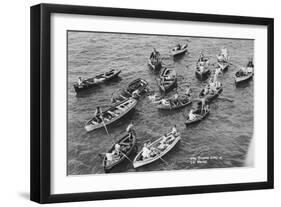 Diving Boys at Las Palmas, Gran Canaria, Canary Islands, Spain, 20th Century-null-Framed Giclee Print