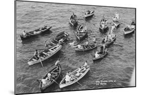 Diving Boys at Las Palmas, Gran Canaria, Canary Islands, Spain, 20th Century-null-Mounted Giclee Print