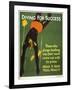 Diving for Success-null-Framed Giclee Print