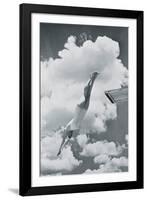Diving Girl-The Vintage Collection-Framed Giclee Print