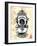 Diving Helmet on Map-Fab Funky-Framed Art Print